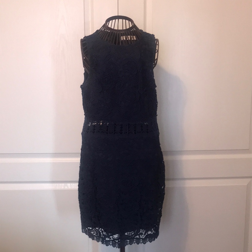 lulu e. bebe Navy lace dress